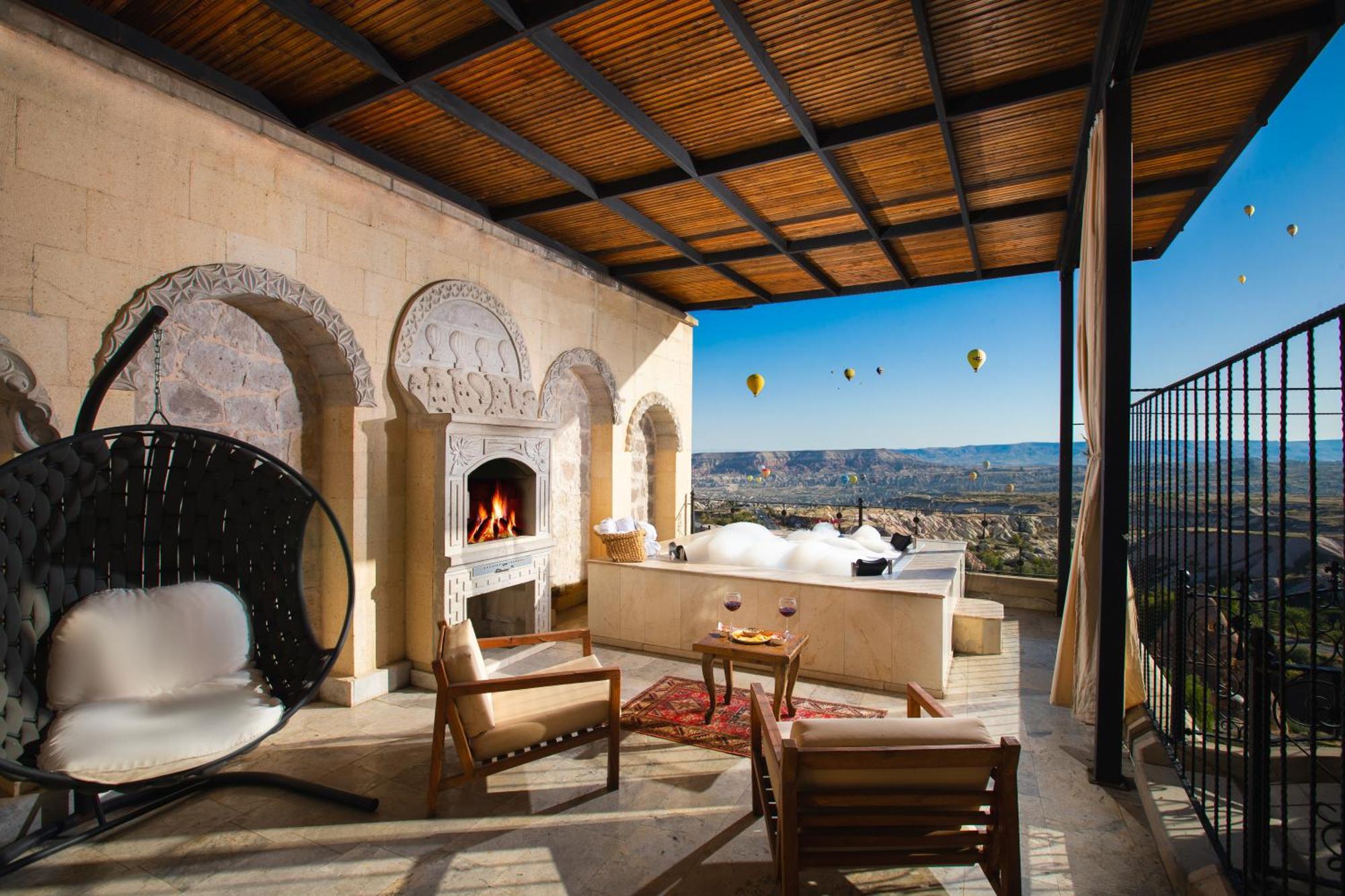 Отель Simera In Cappadocia - Special Class - Best View Rooftop Учисар Экстерьер фото