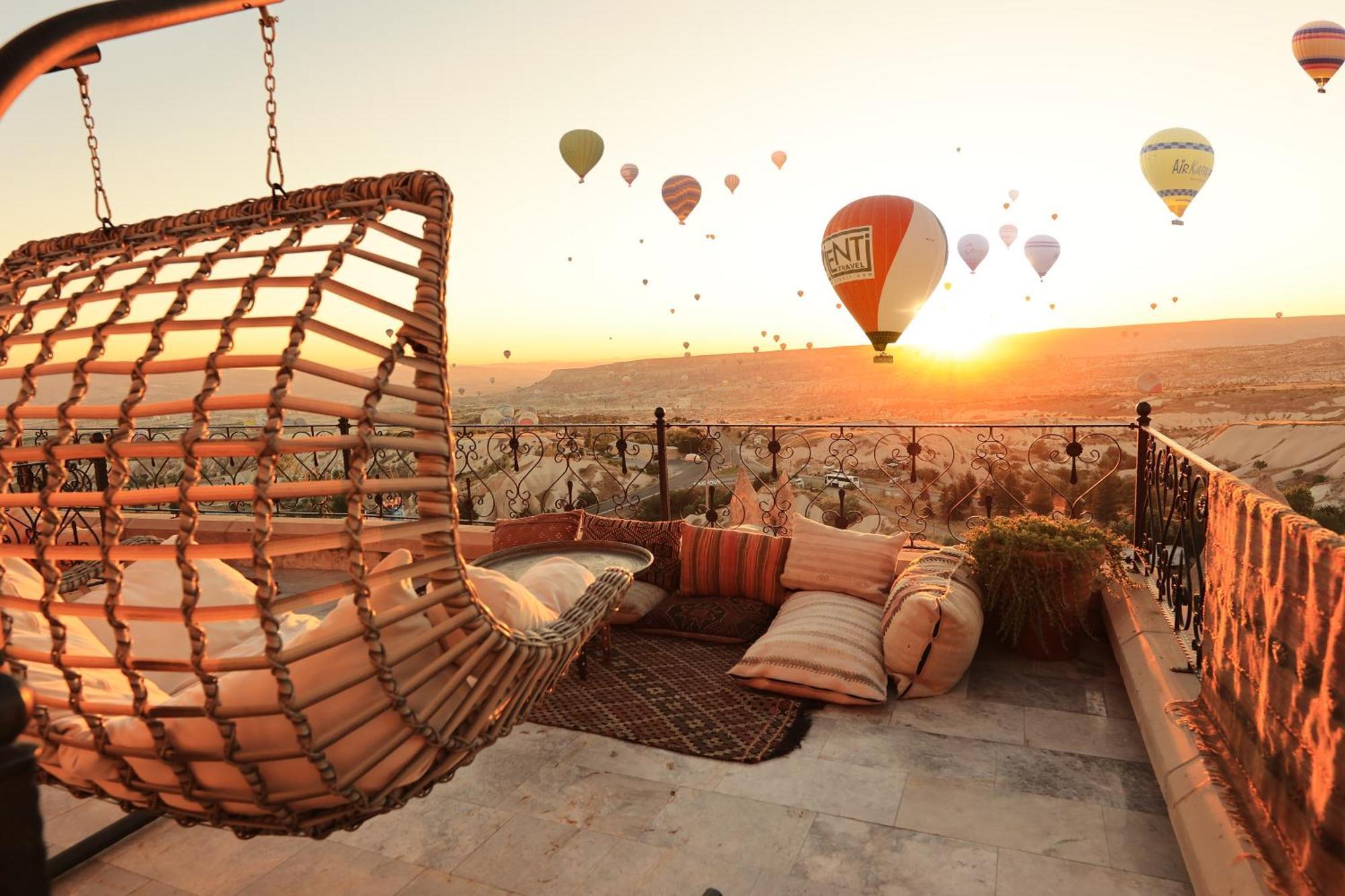 Отель Simera In Cappadocia - Special Class - Best View Rooftop Учисар Экстерьер фото